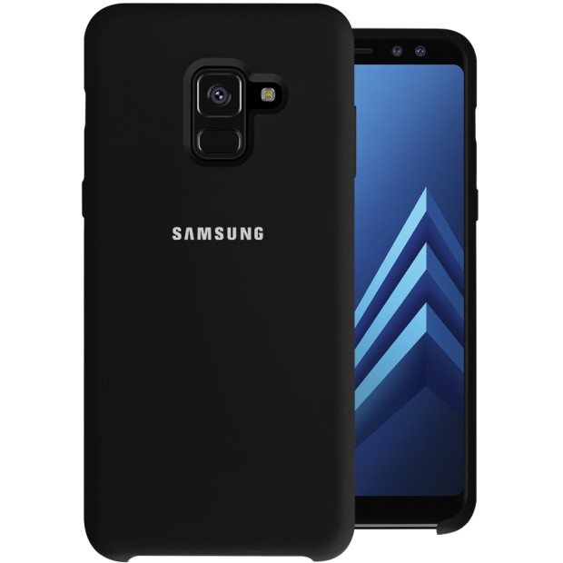 Силикон Original Case HQ Samsung Galaxy A8 (2018) A530 (Чёрный)