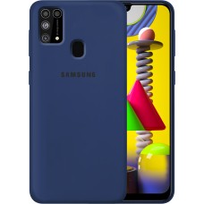 Силикон Original Case Samsung Galaxy M31 (2020) (Тёмно-синий)