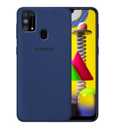 Силикон Original Case Samsung Galaxy M31 (2020) (Тёмно-синий)