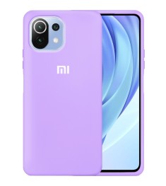 Силикон Original 360 Case Logo Xiaomi Mi 11 Lite (Фиалковый)