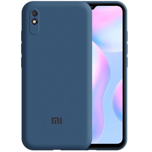 Силикон Original 360 ShutCam Case Logo Xiaomi Redmi 9A (Кобальт)