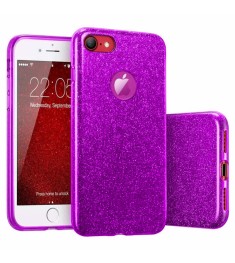 Силикон Glitter Apple iPhone 7 / 8 (Фиолетовый)