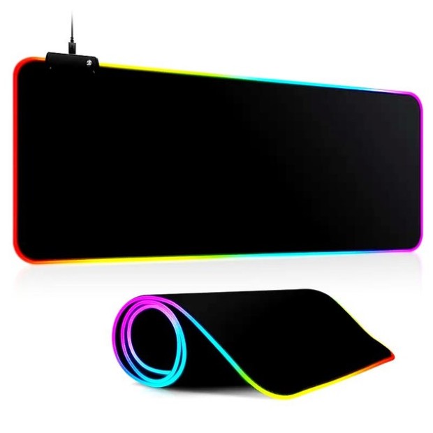 Коврик для мышки TWolf P2 RGB (80*30*0.3cm) (Чёрный) (Уценка) (1 Категория)