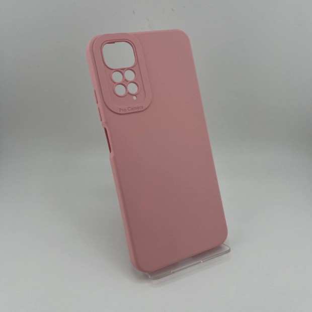 Силикон Original ShutCam Xiaomi Redmi Note 11 / Note 11S (Светло-розовый)