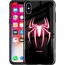 Накладка Luminous Glass Case Apple iPhone X / XS (Spiderman)