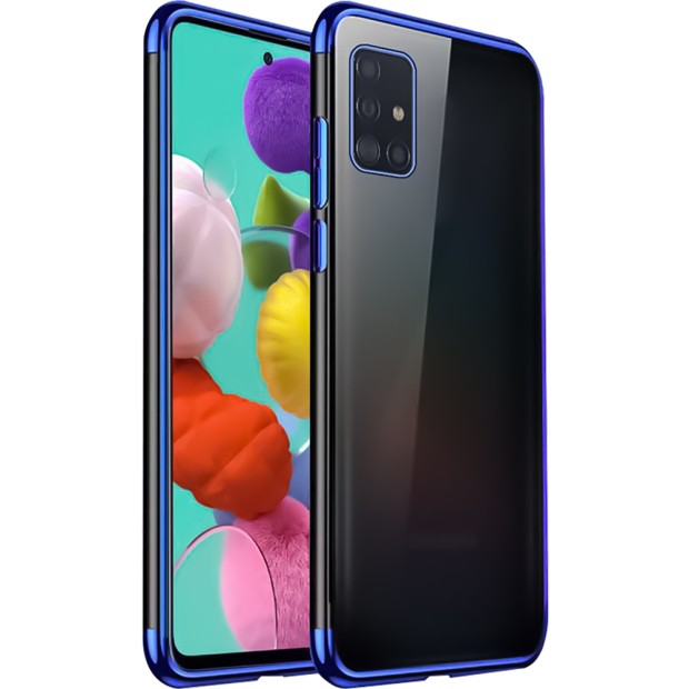 Силикон UMKU Line Samsung Galaxy A51 (2020) (Синий)