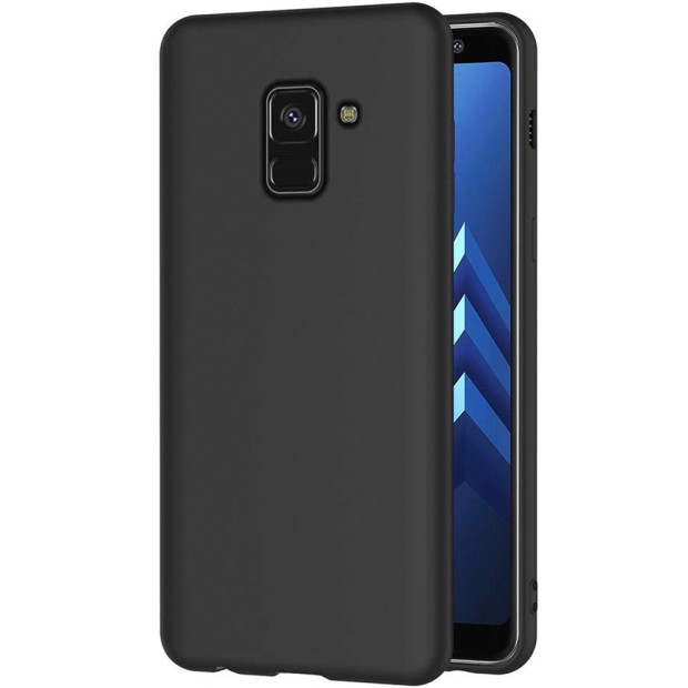 Силиконовый чехол iNavi Color Samsung Galaxy A8 (2018) A530 (черный)