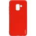 Силиконовый чехол iNavi Color Samsung Galaxy A8 (2018) A530 (красный)
