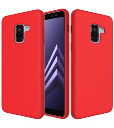 Силиконовый чехол iNavi Color Samsung Galaxy A8 (2018) A530 (красный)