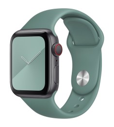 Ремешок Apple Watch Silicone 38 / 40mm (55) Blackish Green