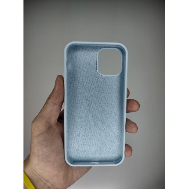 Силикон Original Round Case Apple iPhone 12 / 12 Pro (53) Sky Blue