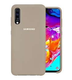 Силикон Original Case Samsung Galaxy A70 (2019) (Бежевый)