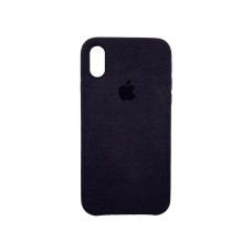 Чехол Alcantara Cover Apple iPhone X / XS (черный)