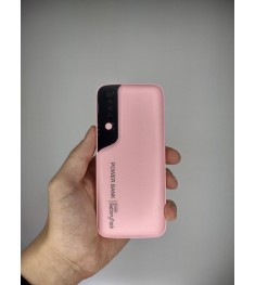 PowerBank Display Led 3USB 10000mAh (Pink)