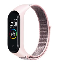 Ремешок Nylon Design Xiaomi Mi Band 3 / 4 (Розовый)