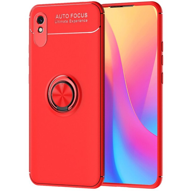 Чехол Ring Silicone Case Xiaomi Redmi 9A (Красный)
