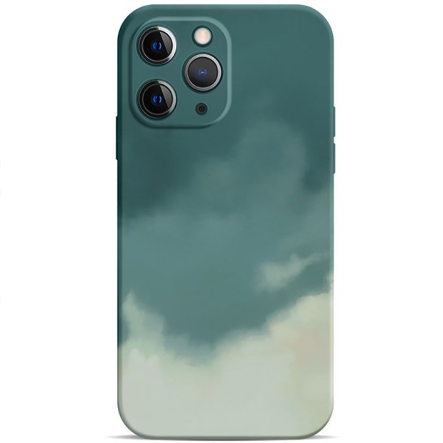 Силікон WAVE Watercolor Case iPhone 11 Pro (dark green / gray)