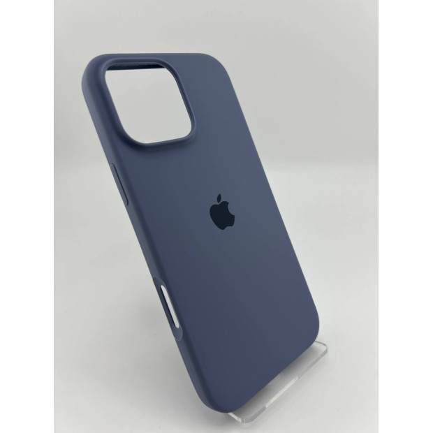 Силикон Original Round Case Apple iPhone 16 Pro Max (42) Shadow Blue