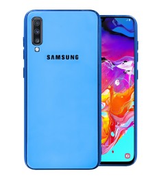 Накладка Glass Case Samsung Galaxy A70 (Голубой)