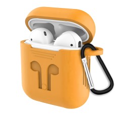 Чехол для наушников Full Silicone Case Apple AirPods (11) Peach