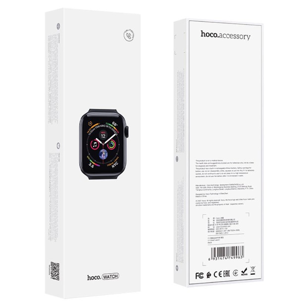 Смарт-часы Hoco Y1 Smart Watch Black