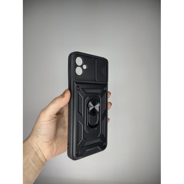 Бронь-чехол Ring Serge Armor ShutCam Case Samsung Galaxy A04e (Чёрный)