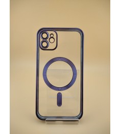 Чехол UMKU Shining with MagSafe Apple iPhone 11 (Dark Purple)