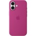 Чехол Silicone Case with MagSafe Apple iPhone 16 (Fuchsia)