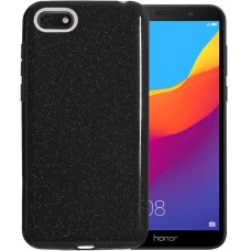Силиконовый чехол Glitter Huawei Y5 Prime (2018) / Honor 7A (черный)