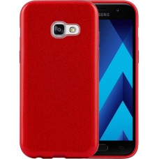 Силиконовый чехол Glitter Samsung Galaxy A3 (2017) A320 (Красный)