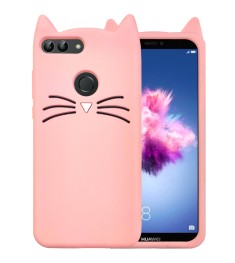 Силикон Kitty Case Huawei P Smart (Розовый)