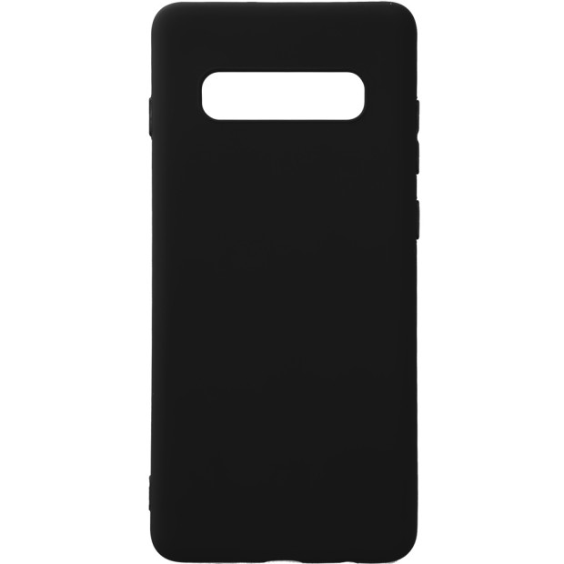 Силиконовый чехол iNavi Color Samsung Galaxy S10 (Черный)