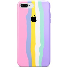 Силикон Rainbow Case Apple iPhone 7 Plus / 8 Plus (Pink)