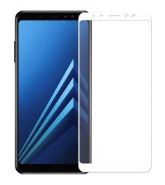 Защитное стекло 3D Samsung Galaxy A8 Plus (2018) A730 White