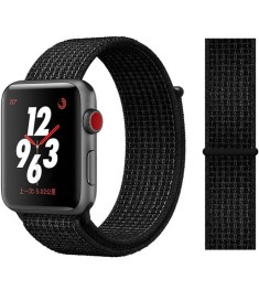 Ремешок Nylon Apple Watch 38 / 40 mm (Бело-чёрный)