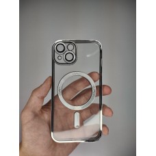 Чехол UMKU Shining with MagSafe Apple iPhone 14 (Silver)