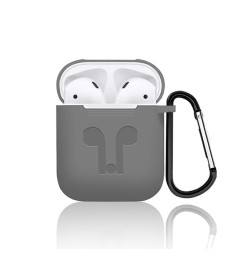 Чехол для наушников Apple AirPods Full Silicone Case (серый)