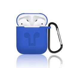 Чехол для наушников Apple AirPods Full Silicone Case (синий)