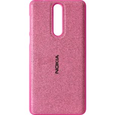 Силікон Textile Nokia 8 (Рожевий)