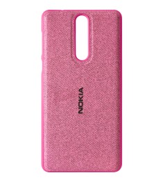 Силикон Textile Nokia 8 (Розовый)