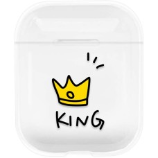 Чехол для наушников Clear Case Apple Airpods (King)