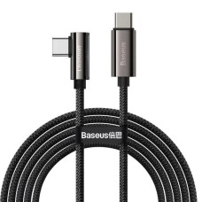 USB-кабель Baseus Legend Series Elbow 100W (2m) (Type-C to Type-C) (Чёрный) CATCS-A01