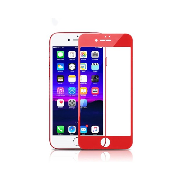 Защитное стекло 4D Apple iPhone6 Plus Red