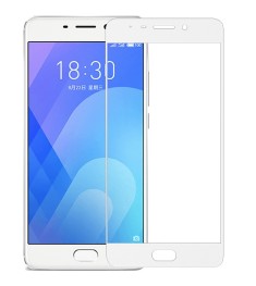 Защитное стекло 3D Meizu M6 Note White