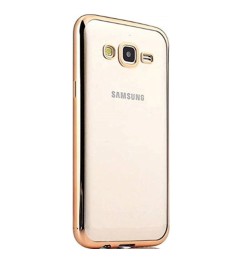 Силиконовый чехол UMKU Line Samsung Galaxy J5 (2016) J510 (Золотой)