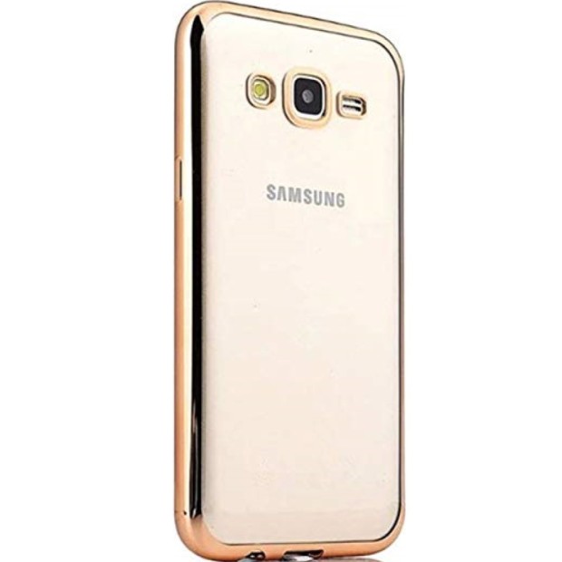 Силиконовый чехол UMKU Line Samsung Galaxy J5 (2016) J510 (Золотой)