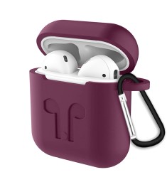 Чехол для наушников Full Silicone Case Apple AirPods (57) Marsala