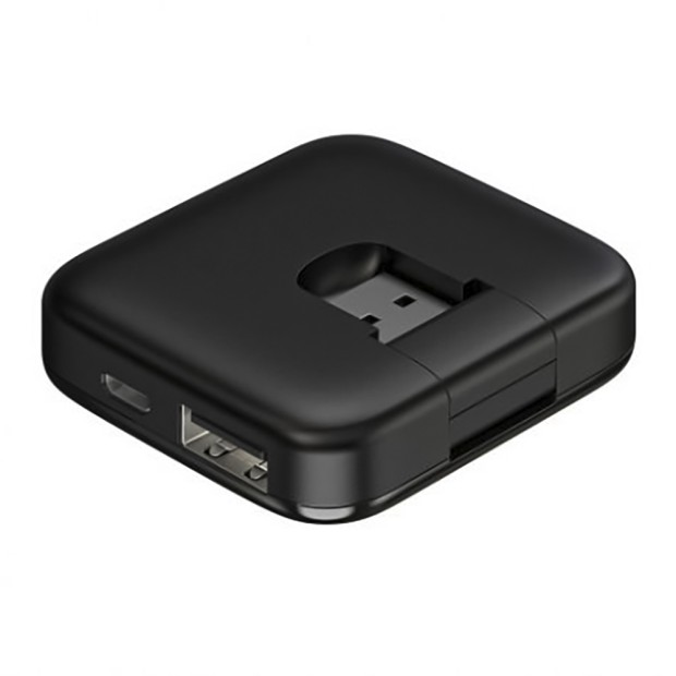 Переходник USB HUB Baseus Fully Folded (4 порта) (Чёрный)