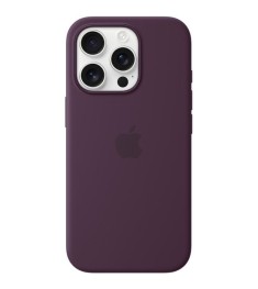 Чехол Silicone Case with MagSafe Apple iPhone 16 Pro (Plum)