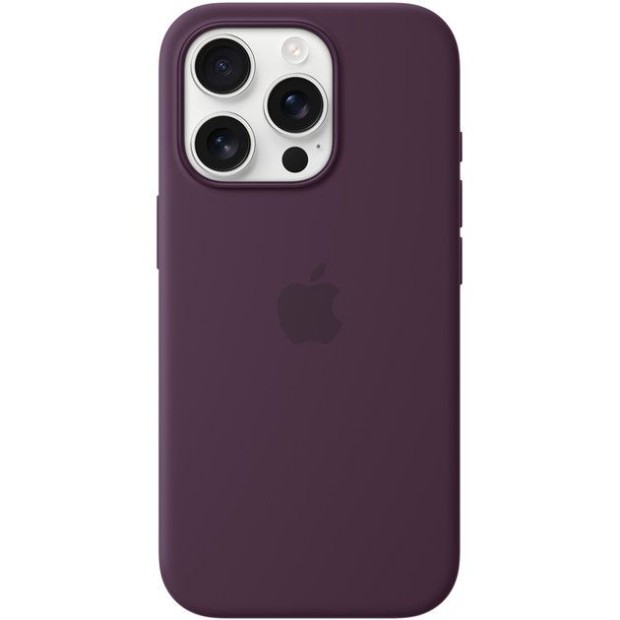 Чехол Silicone Case with MagSafe Apple iPhone 16 Pro (Plum)